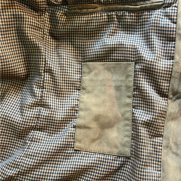 TWEED PEACOCK Tan Suede Jacket Sz L - Picture 6 of 8